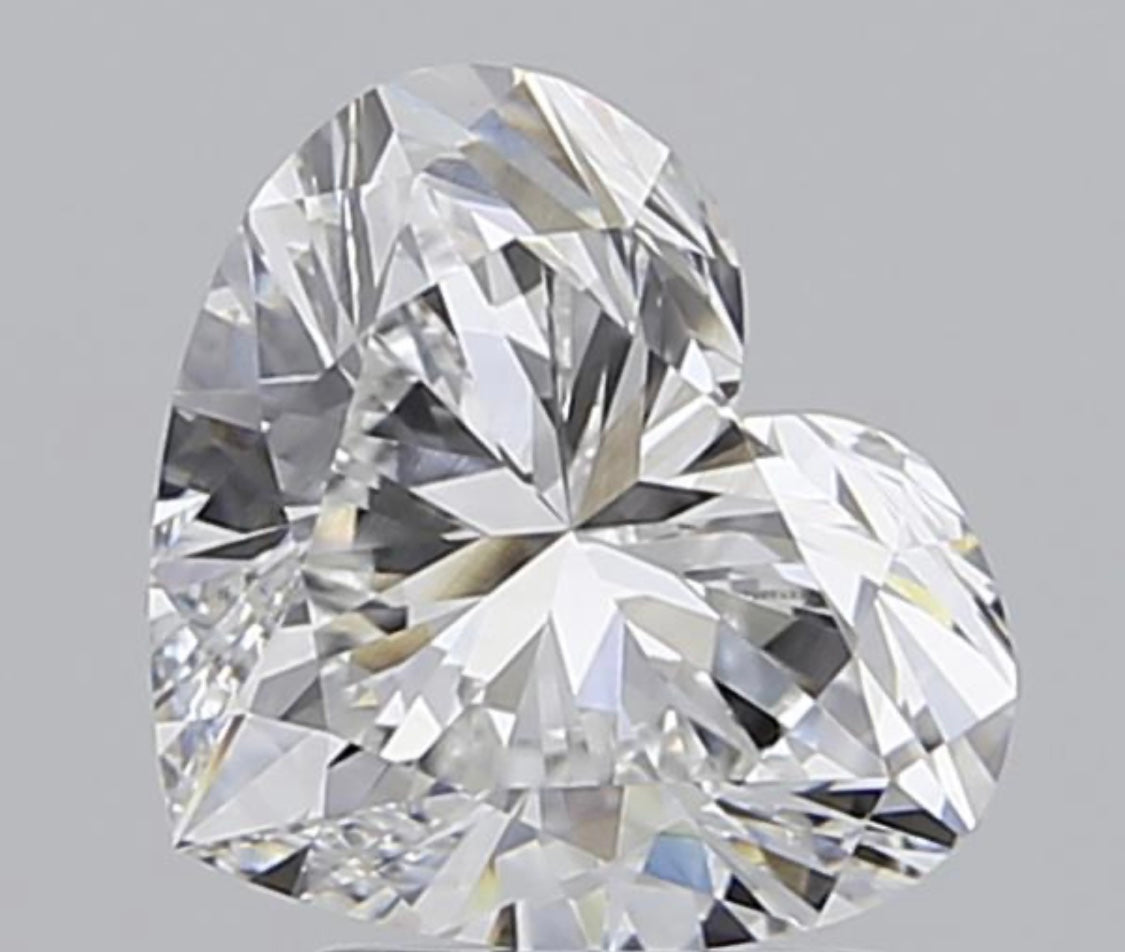 Diamant Herz Schliff 2,08 Karat / VS1 / D / IGI zertifiziert/ CVD