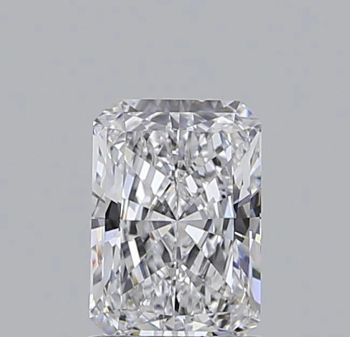 Diamant Radiant Schliff 1,07 Karat / VVS2 / D / IGI zertifiziert/ CVD