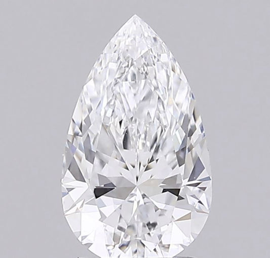 Diamant Tropfen Schliff 0,96 Karat / VVS2 / D / IGI zertifiziert/ CVD