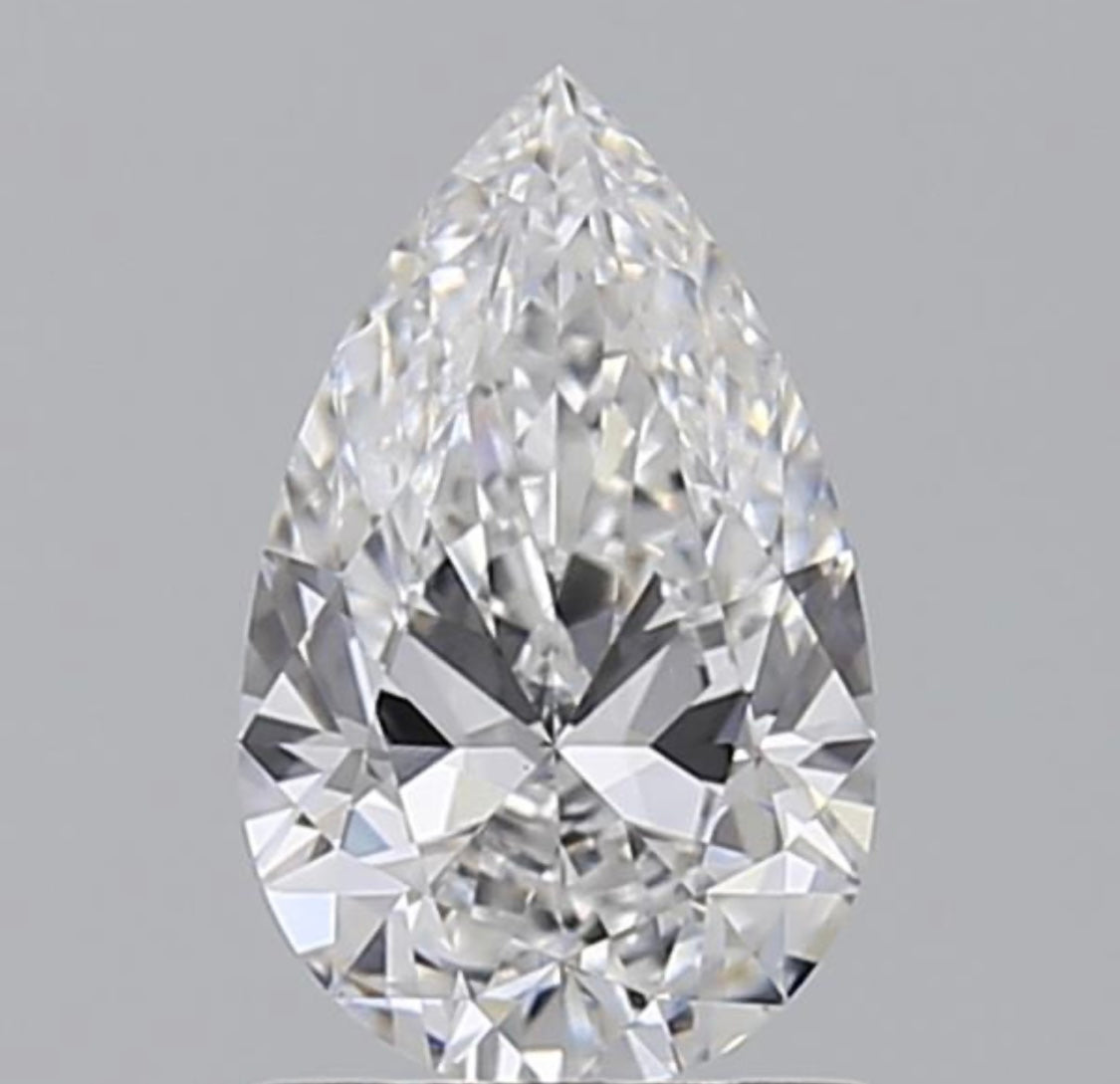 Diamant Tropfen Schliff 1,08 Karat / VS1 / D / IGI zertifiziert/ CVD