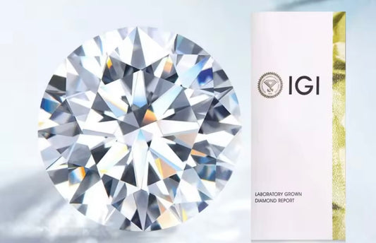 Diamant Brillant Schliff 0,49 Karat / VS1 / D / IGI zertifiziert / CVD