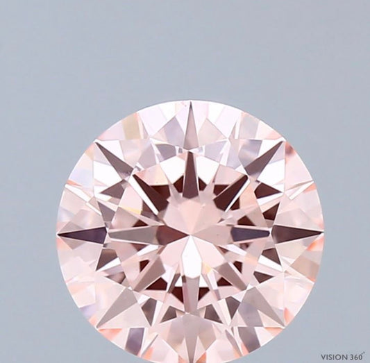 Diamant Brillant Schliff 2 Karat / Fancy Intense Pink / VS1 / IGI zertifiziert / CVD
