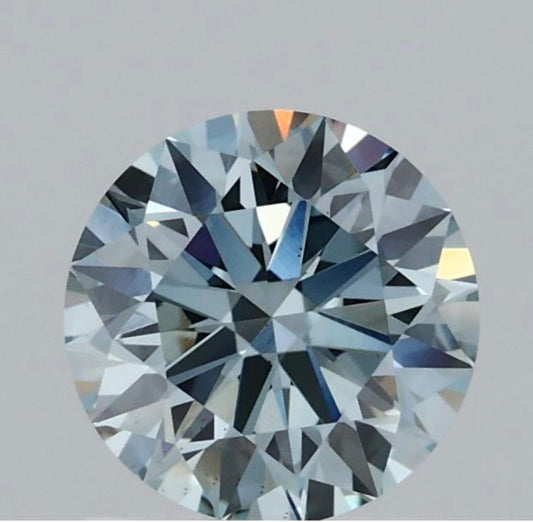 Diamant Brillant Schliff 1 Karat / Fancy Intense Blue / VS2 / IGI zertifiziert / CVD