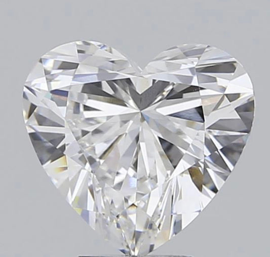 Diamant Herz Schliff 3,09 Karat / VVS2 / E / IGI zertifiziert / CVD