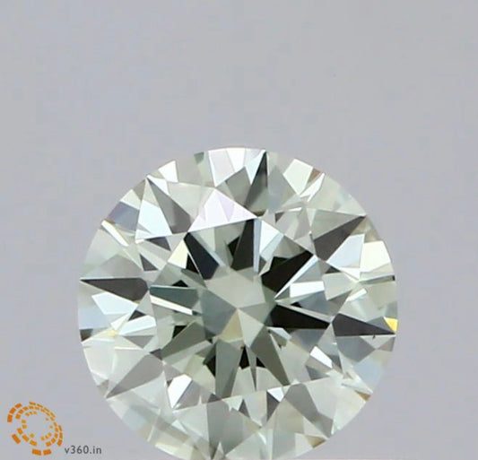 Diamant Brillant Schliff 0,5 Karat / Fancy Intense Green / SI1 / IGI zertifiziert / CVD